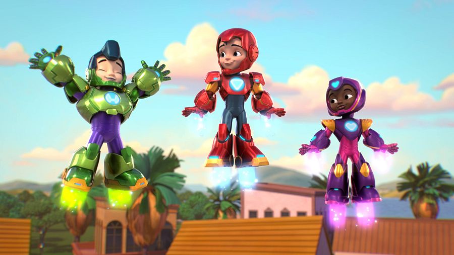 Fotograma de la serie "Iron Man y su Superequipo"