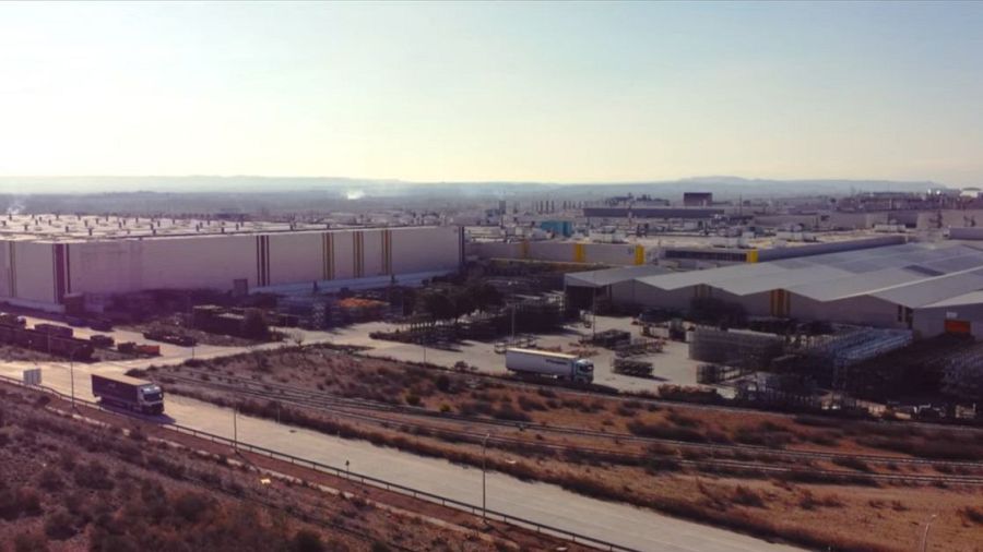 Imagen aérea de la planta de Stellantis en Figueruelas.