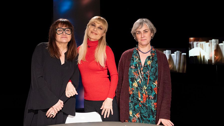 Cayetana Guillén Cuervo con Isabel Coixet y Sara Mesa