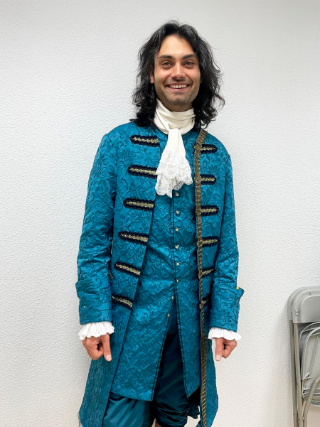 Marco Pernas en la prueba de vestuario