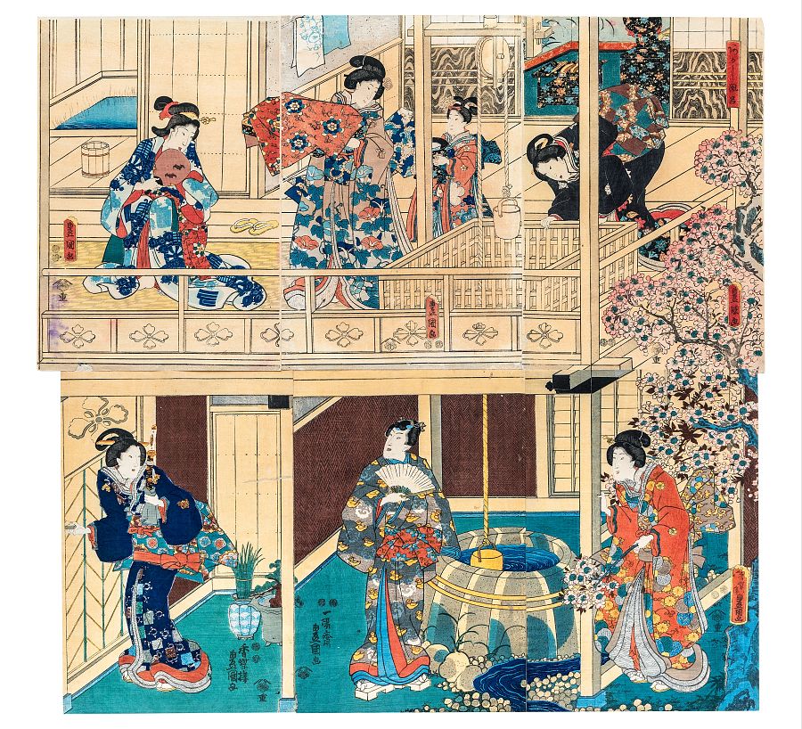 Estampas japonesas en la RABASF