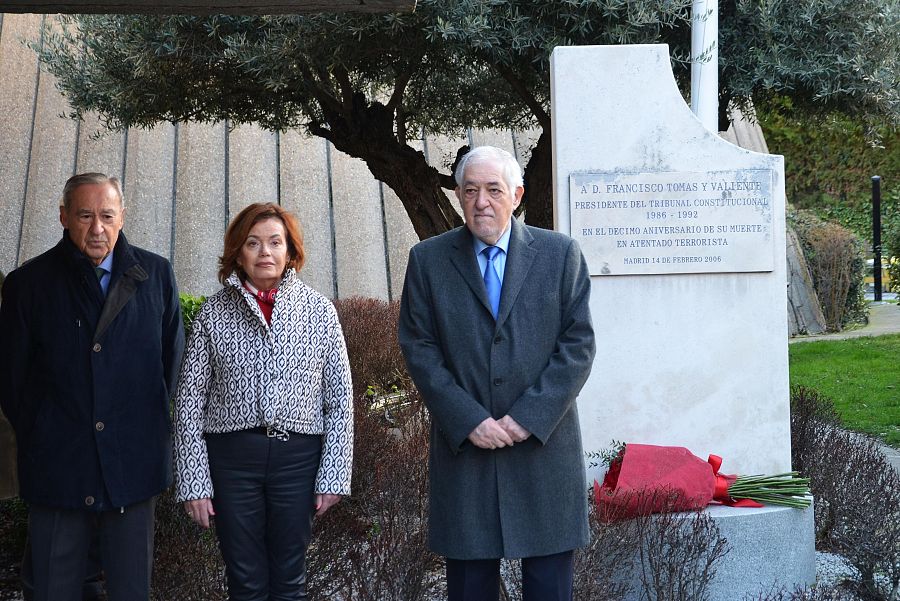 El presidente del Tribunal Constitucional, Cándido Conde-Pumpido, en el acto de homenaje a Francisco Tomás y Valiente, a 12 de febrero de 2026