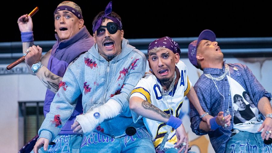 Cuarteto 'Los latin king de la calle paskin'