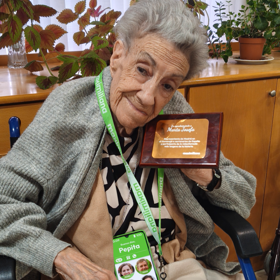 Pepita, centenaria de la Comunidad de Madrid