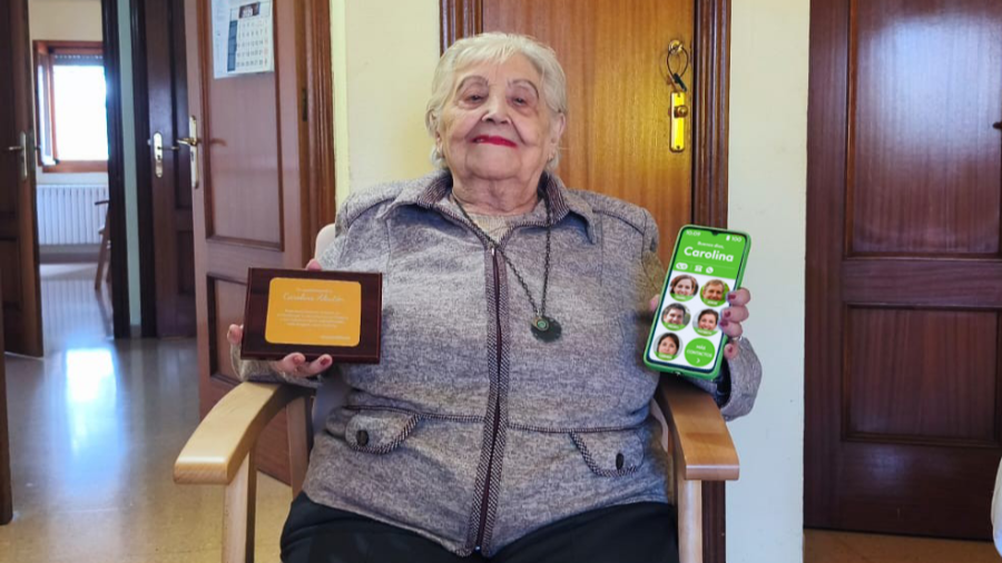 Carolina, desde Aragón, está encantada con el trato que recibe en la residencia