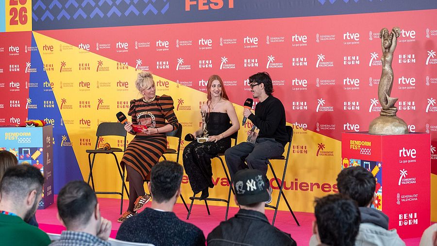 Rueda de prensa de balance del Benidorm Fest 2026, con sus ganadores