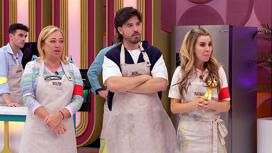 Roi, Belén Esteban y Natalia Rodríguez durante el veredicto de los jueces