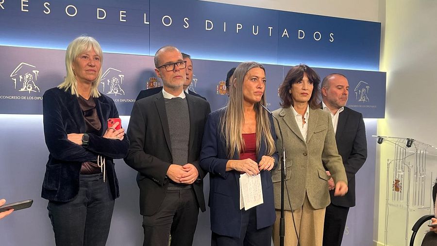 La portavoz de Junts per Catalunya, Míriam Nogueras, este martes en el Congreso.