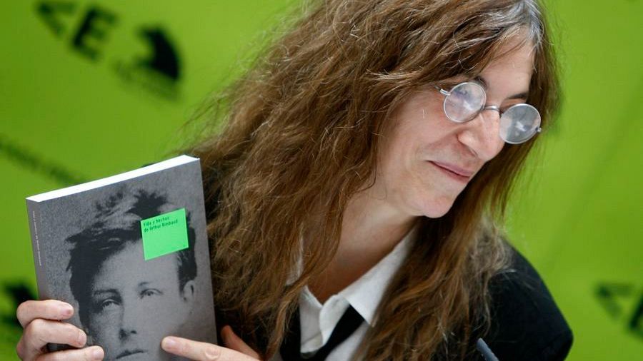 La cantautora norteamericana Patti Smith, durante la presentación hoy en Madrid de 