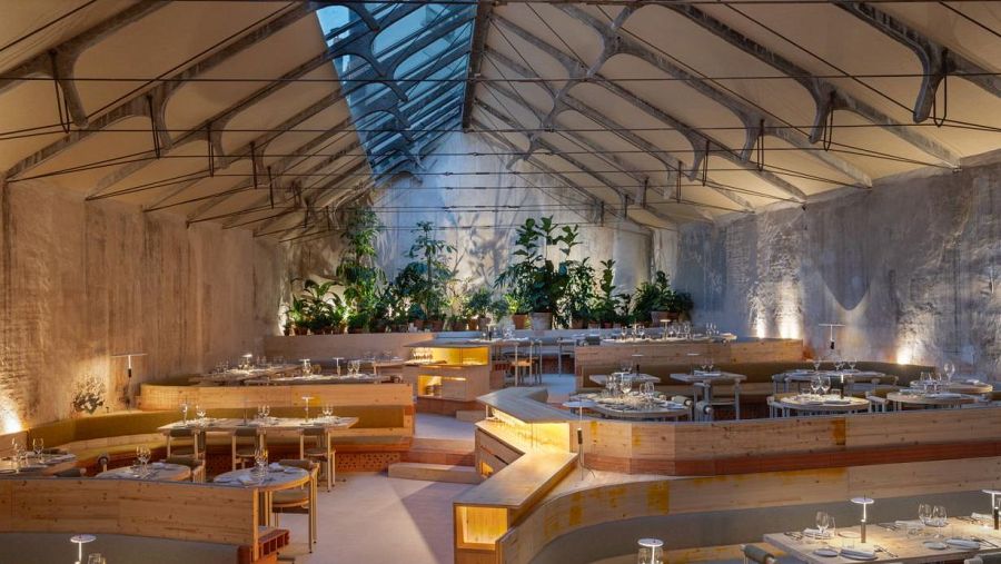 Restaurante Tramo, de Madrid, realizado con bioconstrucción