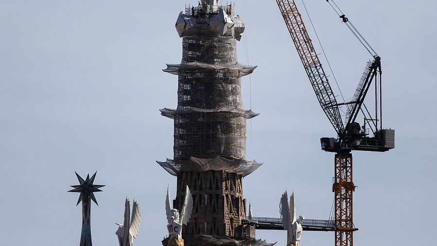 Con esta torre, la Sagrada Familia se sitúa en los 172,5 metros de altura