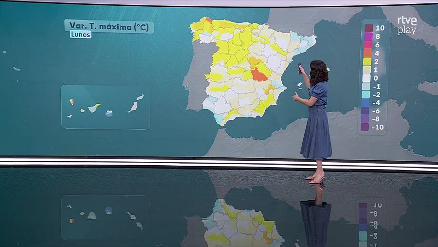 Temperaturas máximas del 23 de febrero de 2026