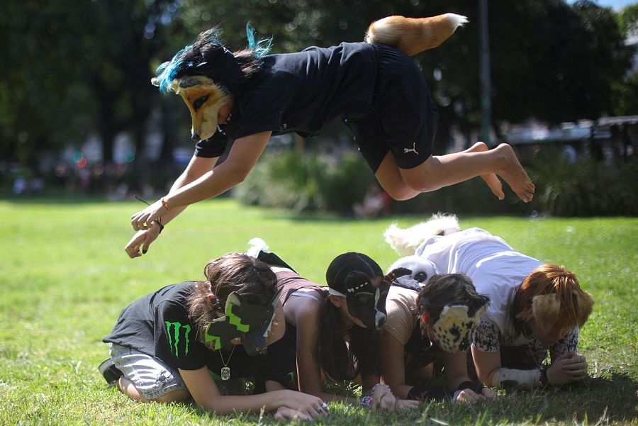 Encuentro de therians el pasado fin de semana en Buenos Aires, Argentina