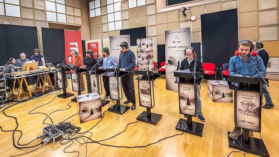 Grabación de la Ficción Sonora de RNE, 'Remando al viento'