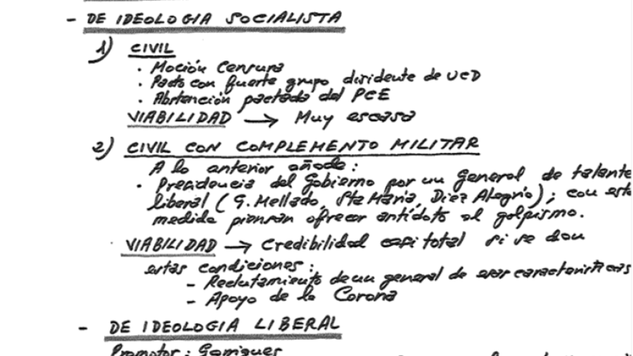 Explicación de la operación de ideología socialista en dos vertientes: civil y civil con apoyo de un general