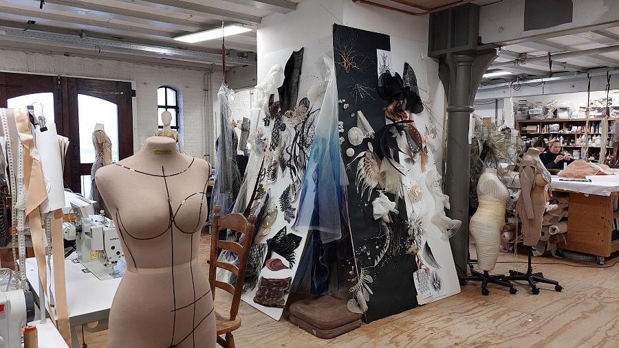Vista del atelier de Iris van Herpen en Ámsterdam (enero 2026)