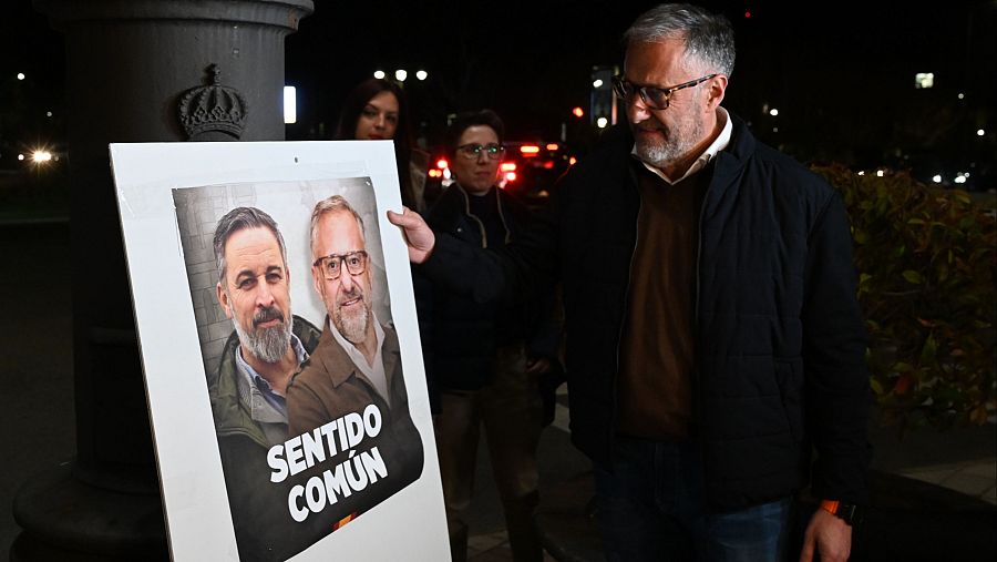 Carlos Pollán, candidato de VOX a la presidencia de la Junta de Castilla y León, inicia la campaña electoral hoy jueves en León