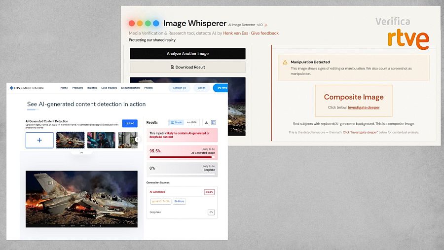 Resultado de las herramientas de detección de IA