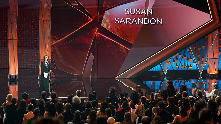 Susan Sarandon, ovacionada tras recibir el Goya internacional