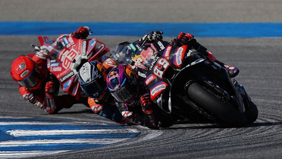 La batalla protagonizada por Márquez, Acosta y Jorge Martín.