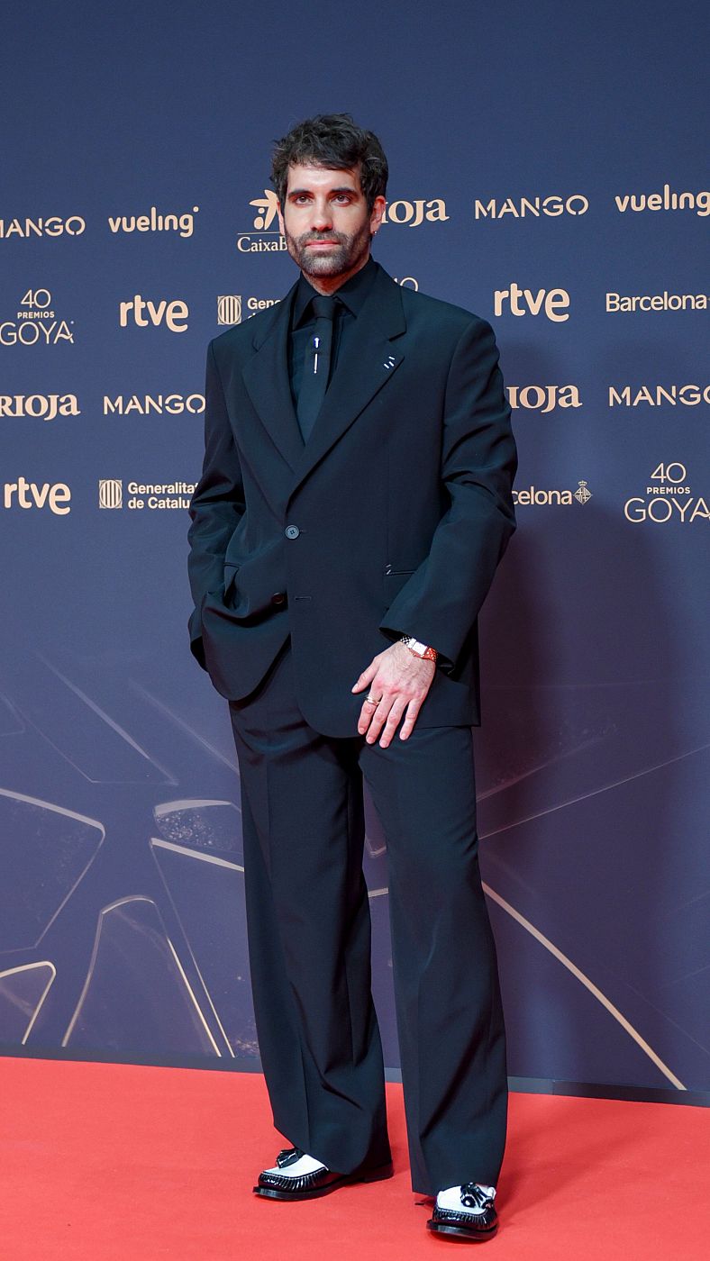 Tamar Novas en la alfombra roja de los Goya 2026