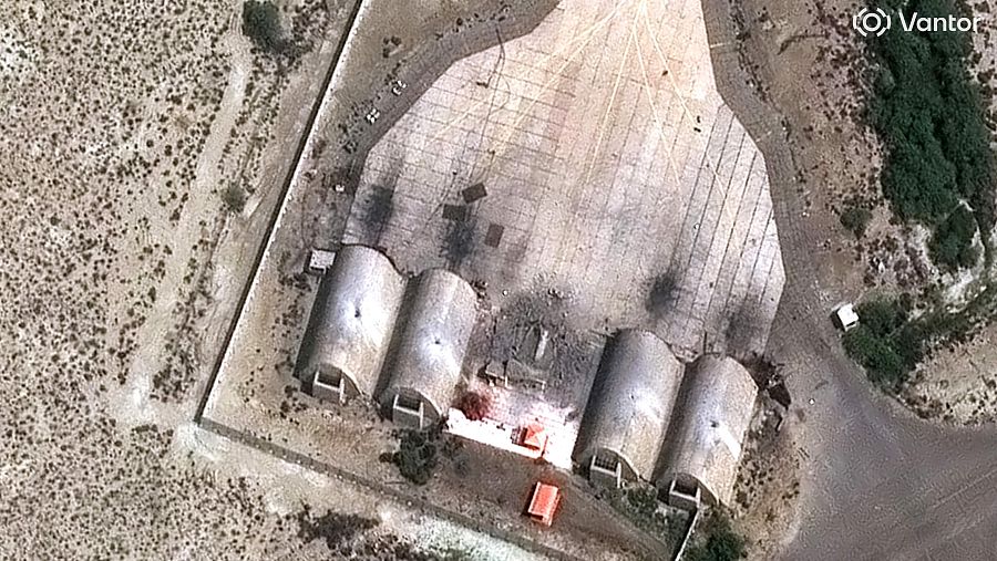 Las imágenes de la destrucción de los ataques de Estados Unidos e Israel en Irán