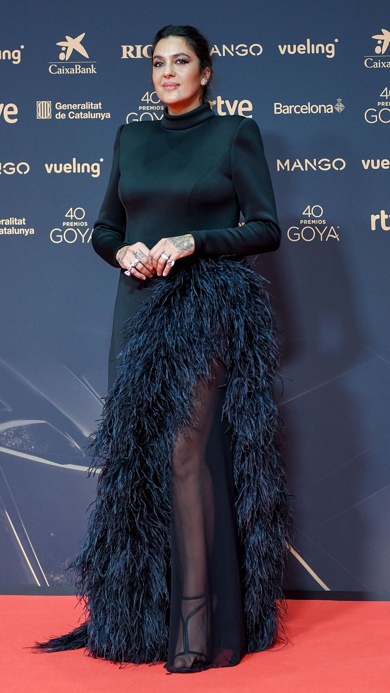 Alba Molina en la alfombra roja de los Goya 2026