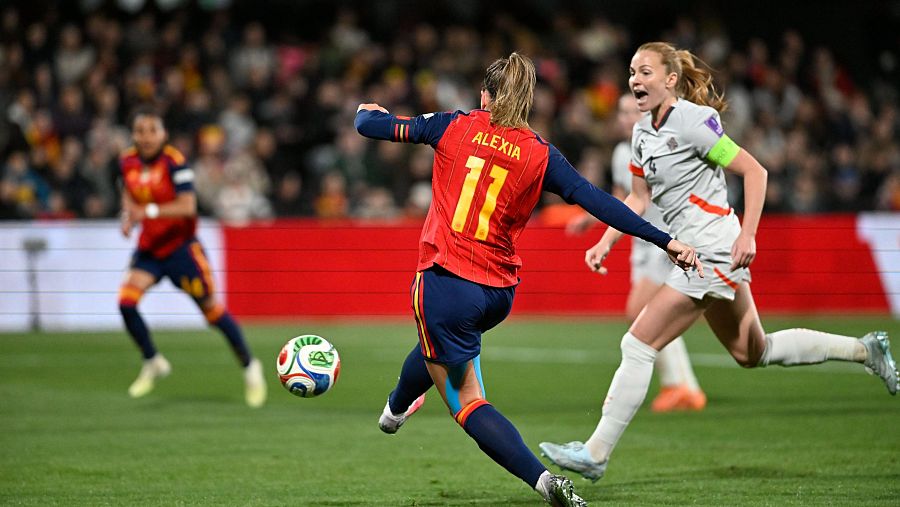 Imagen del partido España-Islandia de clasificación para el Mundial femenino
