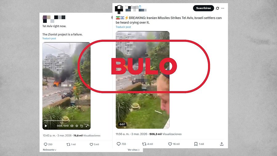 Mensajes que difunden como actual un vídeo de 2023