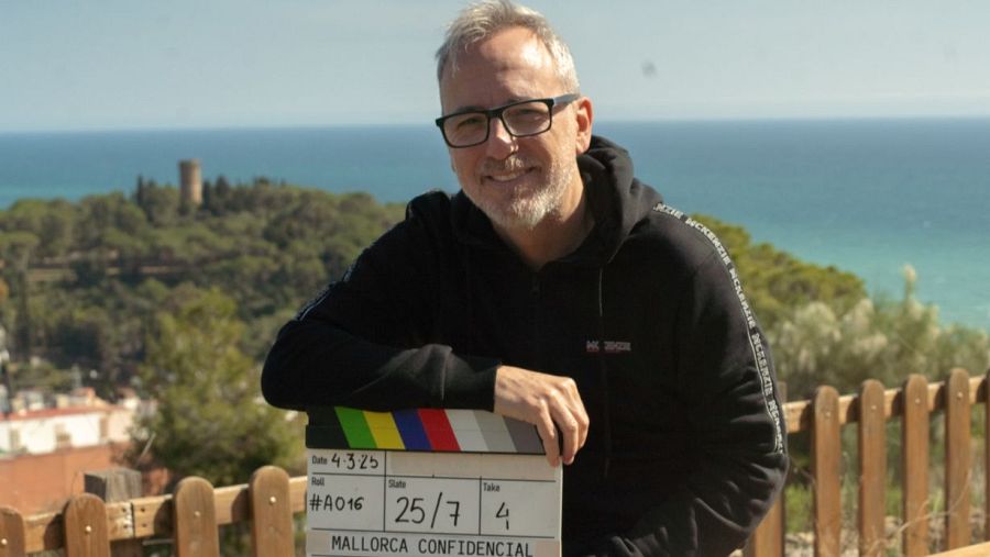 David Ilundain, en el rodaje de 'Mallorca confidencial'.