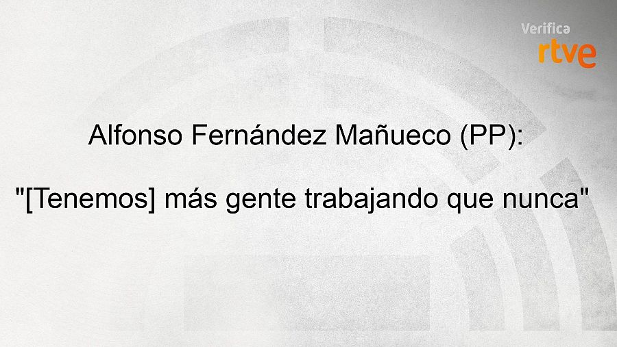 Fernández Mañueco sobre población activa