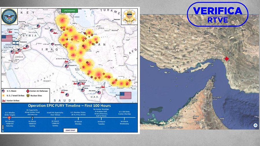 Mapa de “las primeras 100 horas” de la misión Furia Épica