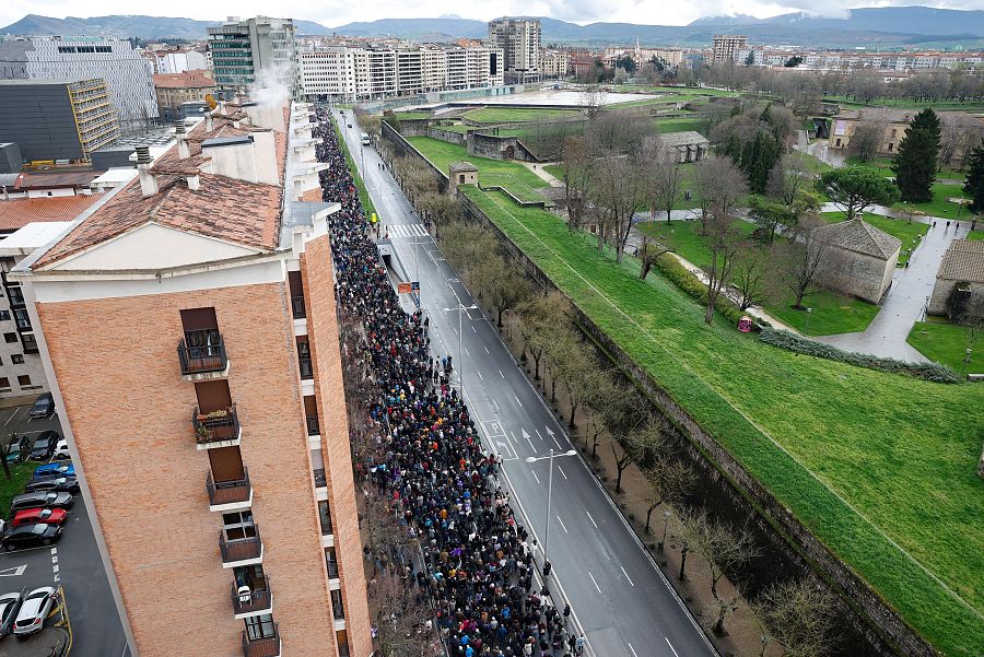Multitudinaria marcha en Pamplona