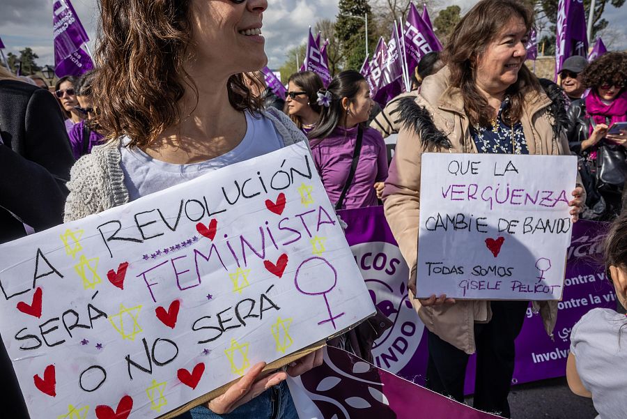 Manifestación convocada por la Plataforma 8M de Toledo en el Día Internacional de la Mujer