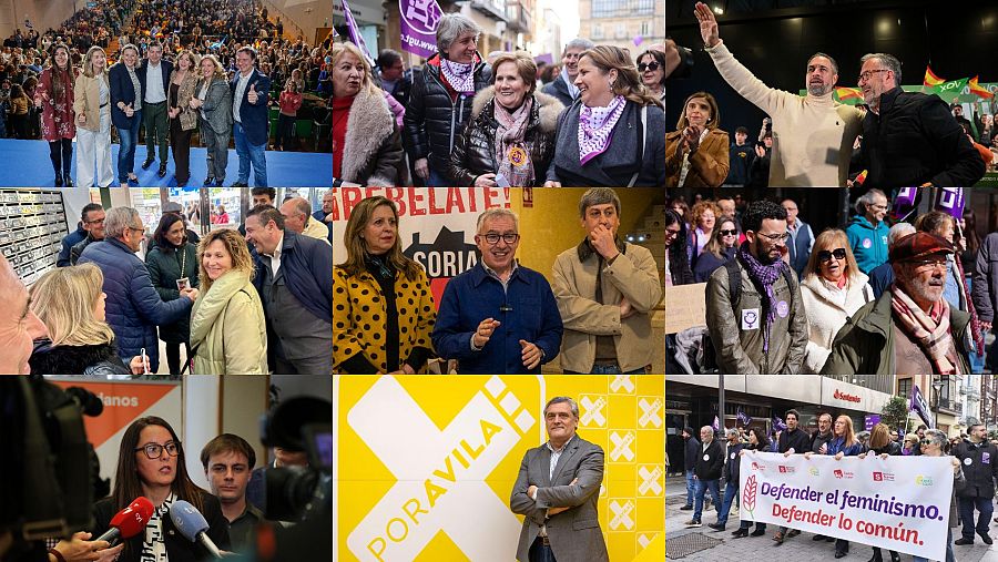 Los candidatos de los principales partidos a la Presidencia de la Junta de Castilla y León.