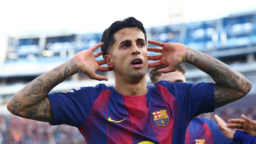 Cancelo ha sido de los mejores del Barça ante el Sevilla.