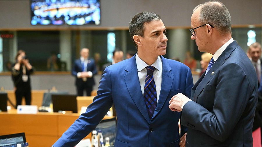 Merz y Sánchez se ven en el Consejo Europeo