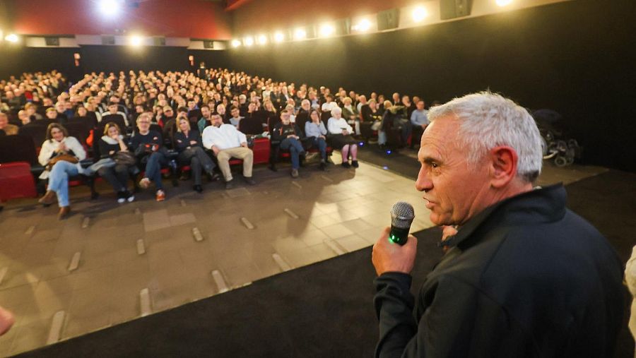 Parlaments de l'atleta Pere Casacuberta als Cinemes Sucre de Vic