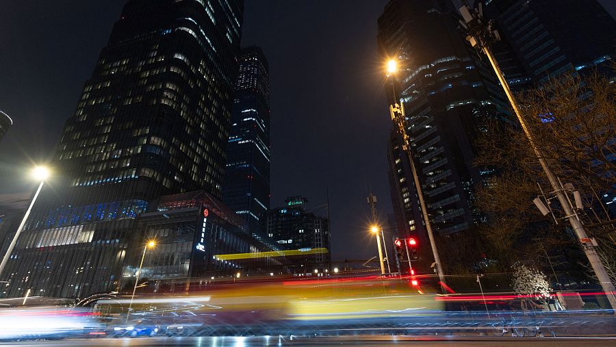 Rascacielos del distrito financiero de Pekín, China