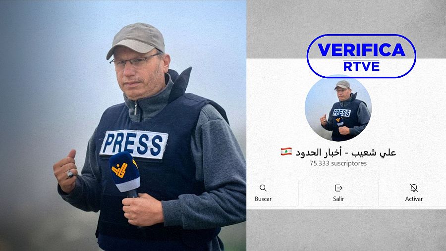 Foto editada reportero libanés