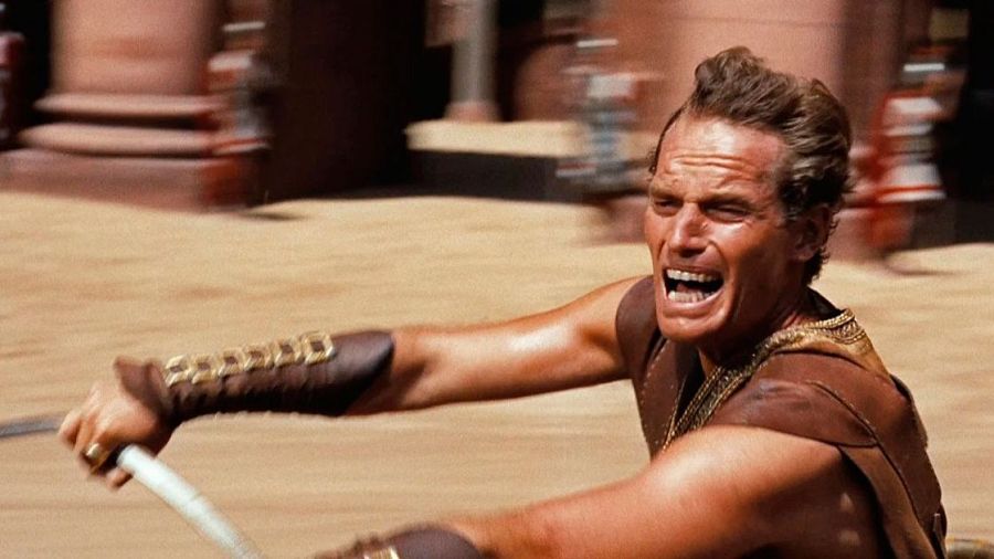 El actor Charlton Heston interpreta a Judáh Ben-Hur