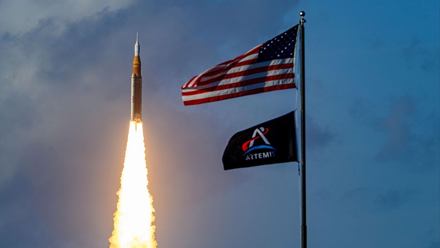 Las imágenes del despegue de la misión Artemis II
