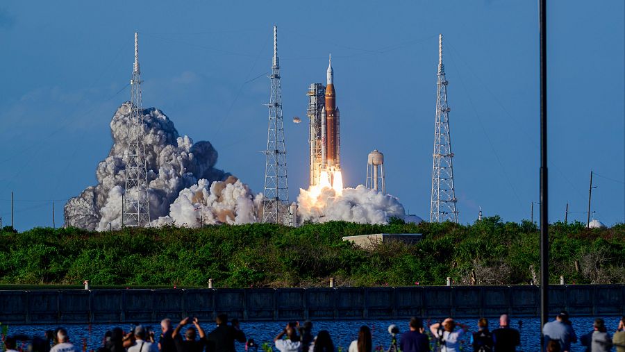 Las imágenes del despegue de la misión Artemis II