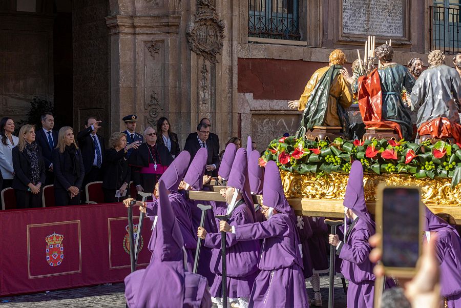 La reina Sofía visita la procesión de los Salzillos de Murcia