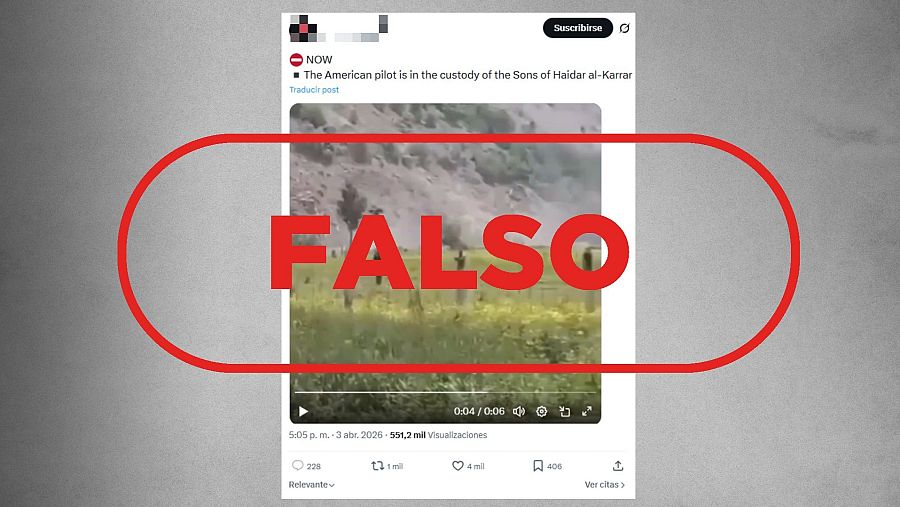 Mensaje que difunde como actual un vídeo de 2025.