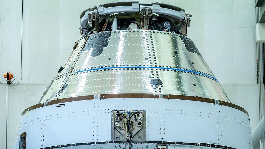 Reentrada de la nave Orion en la atmósfera terrestre.