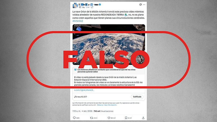 Inteligencia artificial y desinformación sobre la misión Artemis II