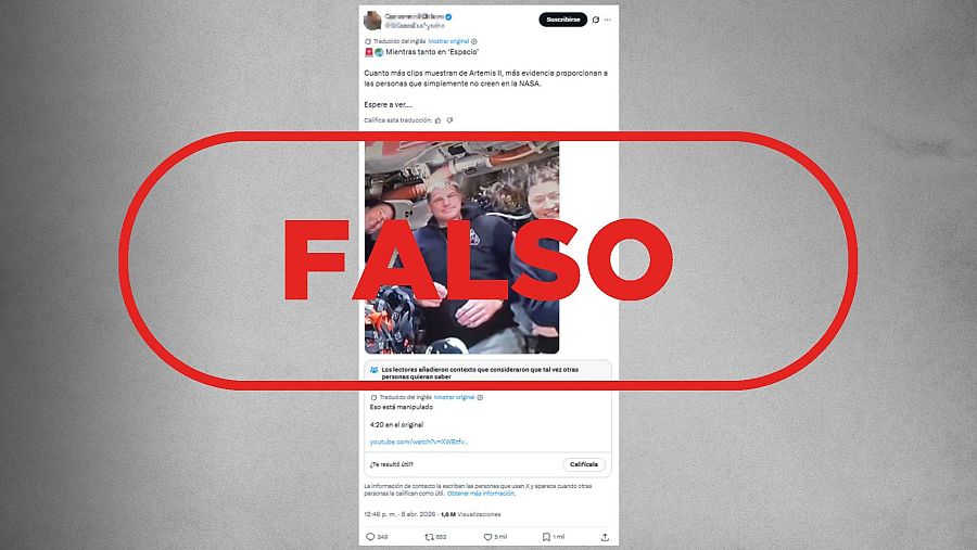 Inteligencia artificial y desinformación sobre la misión Artemis II