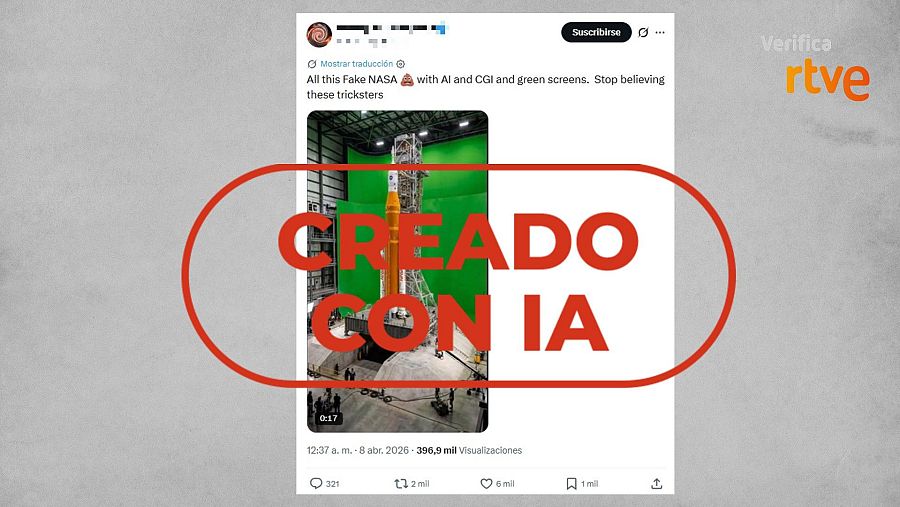 Inteligencia artificial y desinformación sobre la misión Artemis II