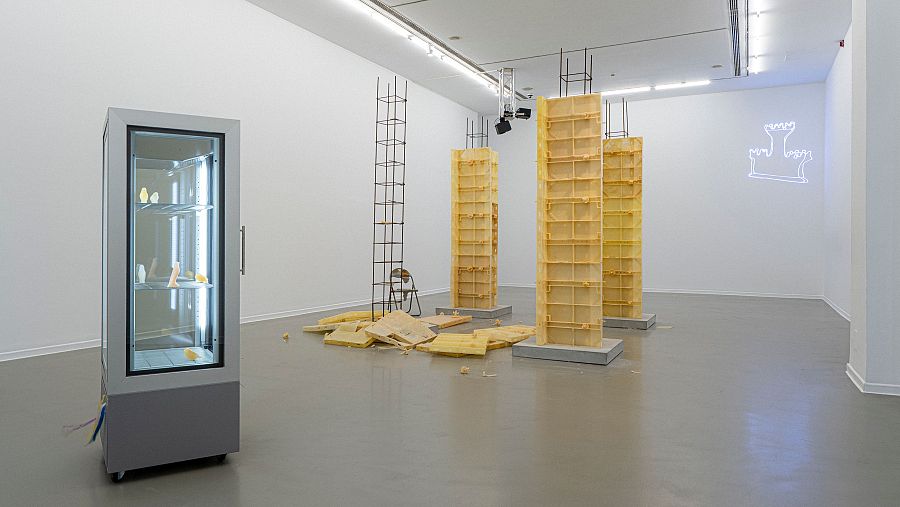 Vista exposición Generación 2026. Obras de Víctor Santamarina, Élan d’Orphium y Claudia Pagès Rabal (2026)